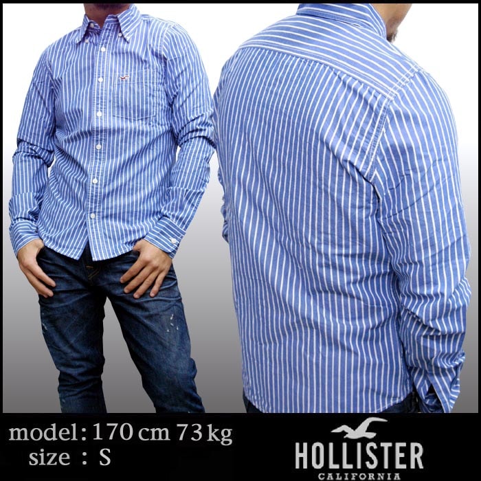 ホリスター メンズ ☆ 正規 商品 ☆ HOLLISTER 長袖 ストライプ 