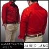 JARED LANG ペイズリー柄 長袖 シャツ Yシャツ ドレスシャツ レッド LAセレブ ファッション ブランド TRUE RELIGION トゥルーレリジョン NUDIE JEANS ヌーディージーンズ セレカジ セレブ スタイル