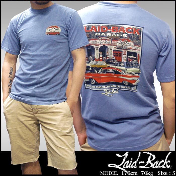 Laid-Back USA �쥤�ɥХå� ��� GARAGE �����å��� �ͥ��ӡ� Ⱦµ t����� ����� ������ơ��� �����奢�� ����ݡ��� �ե��å���� ���ᥫ�� �֥��� ������ �������� Johnson Motors ����󥽥�⡼������ �����ˢ� ��Ź������1212