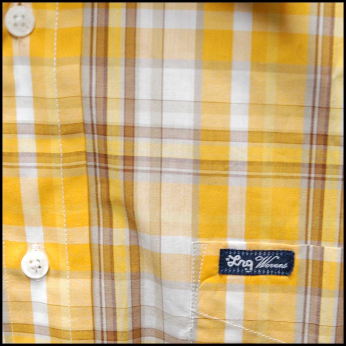 PWA 半袖シャツ チェックシャツ イエロー （Lサイズ） PWA 半袖シャツ チェックシャツ イエロー （Lサイズ） - メルカリ