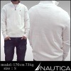 NAUTICA ノーティカ メンズ ハーフ ジップ 1ポイント セーター ホワイト ノーチカ 正規品 アメカジ スポーツ ストリート ファッション カジュアル スタイル インポート ブランド 好きにも♪