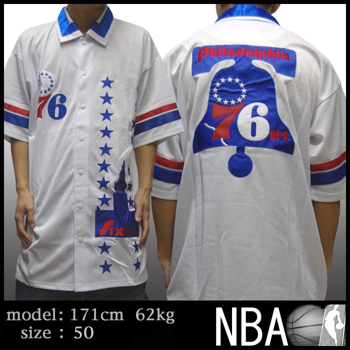 シクサーズ　76ers ゲームシャツ　フォームアップシャツ　シューティングシャツ シクサーズ 76ers ゲームシャツ フォームアップシャツ