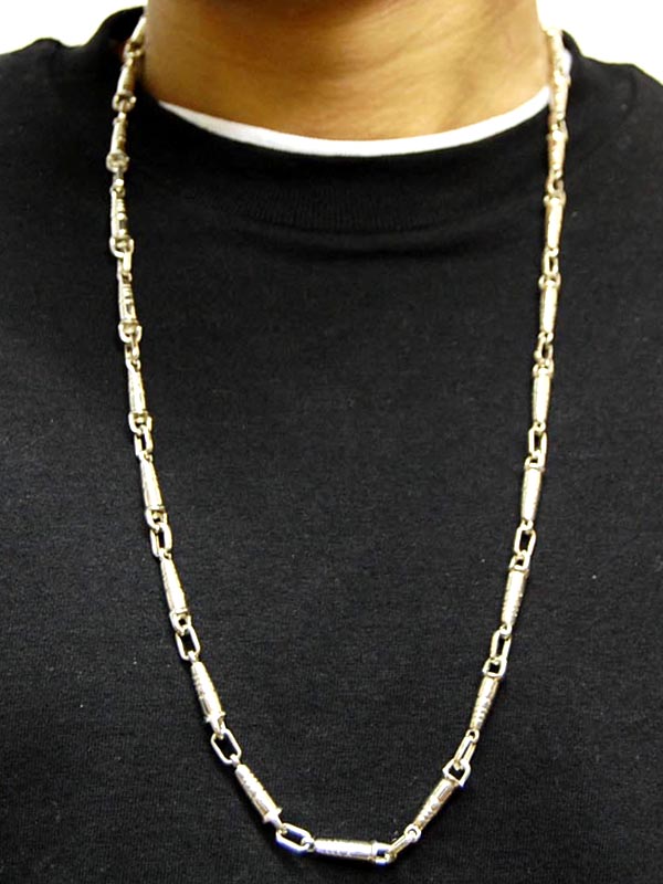 ネックレス　ラグジュアリー　シルバー　チェーン60cm ブリンブリン セール】 60cm BLING BLING HIPHOP JEWELRY ストリート スタイル