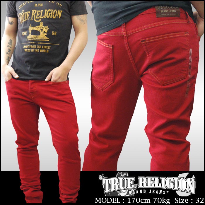 トゥルーレリジョン トゥルーレリジョン TRUE RELIGION メンズ スキニー カラー デニム