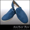 AnchorBay アンカーベイ スリッポン ネイビー コーカサックス ハウスシューズ HIPHOP ヒップホップ ファッション 西海岸 チカーノ ストリート ウェアー ギャング スタイル ローライダー ギャングスタ ウェッサイ ウエッサイ ウエストコースト B系 LA 好きに♪