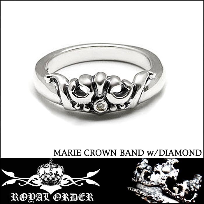 �ڴ���� Royal Order ������륪������ ��������� �������� ��� ��� ��ǥ����� MARIE CROWN BAND WITH DIAMOND SR21-D ���� ��US9�� ���ܥ�����19��� ����С� ���奨�꡼  ���������꡼ �֥���
