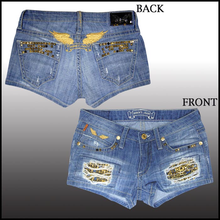 ������̵���� ROBIN'S JEAN ���ӥ󥺥����� ��ǥ����� �����å� �ǥ˥� ���硼�ȥѥ�� GYPSY SHORT ���硼�ѥ� ��������� ���ե���Ǻ� ����ְ��� ������ �ѥ�� �֥��� ROBINS ���ӥ󥺥����� ���쥫�� ���ᥫ�� ������ �����ˢ�