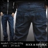 【セール】 Rock&Republic ロック&リパブリック メンズ ストレート デニム ブルー ステッチ パンツ セレブ愛用 ジーンズ ブランド Rock & Republic ロック & リパブリック インポート アメカジ サーフ 好きに♪