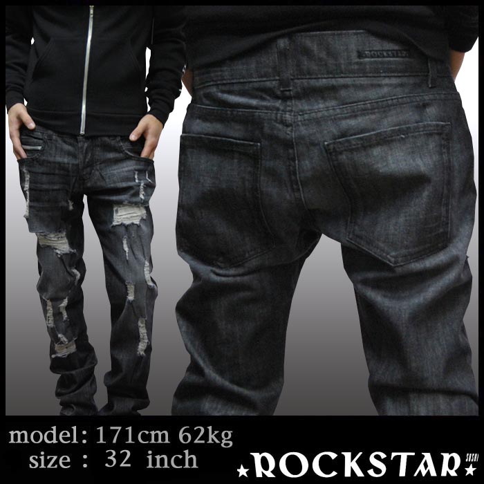 ROCKSTAR sushi Denim ��� �����ˡ� ������ ����å��� �ǥ˥� �����饤�� �����å��� �֥�å� ���å������� LA����� ���쥫�� �ץ�ߥ��� �ǥ˥� �ѥ�� ������ �ϥꥦ�åɥ���� ���� �ե��å���� �֥��� ���ᥫ�� �������� �����ˢ�