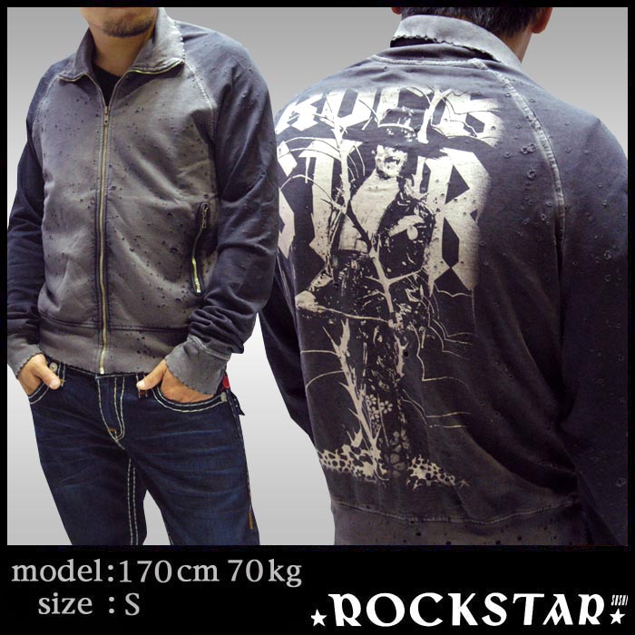 �ڥ������ ROCKSTAR sushi  ��� Ĺµ ���᡼�� �ȥ�å����㥱�å� ���졼 �֥�å� VF027  ���å������� LA����� ���쥫�� ���ᥫ�� ���å� �ϥꥦ�åɥ���� ���� �ե��å���� �������� ����ݡ��� �֥��� �����ˢ�