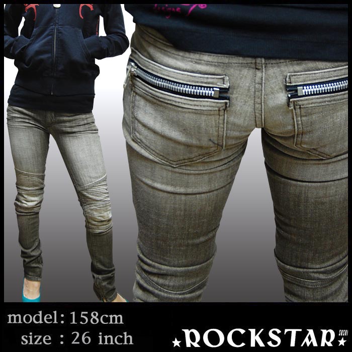 ROCKSTAR sushi Denim ǥ Х ˡ ǥ˥ 饤 졼 å LA 쥫 ץߥ ǥ˥ ѥ  ϥꥦåɥ  եå ֥ ᥫ  ˢ