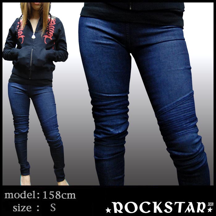 RockStar sushi　ロックスター　 バイカーデニム　ブラック　28 ROCK STAR バイカーデニム セール ロックスター メンズ バイカー