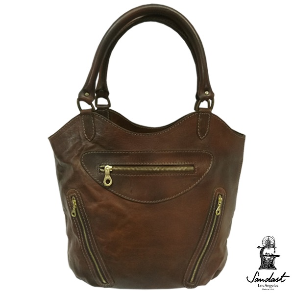 SANDAST Los Angeles ��������� �����󥼥륹 �쥶�� �ȡ��� �Хå� PARIS BROWN Leather Bag �쥶���Хå� LA����� ���ᥫ�� ������ơ��� �ϥꥦ�å� ����� �Ⱖ�� �֥��� �Хå� ��Ź������1209