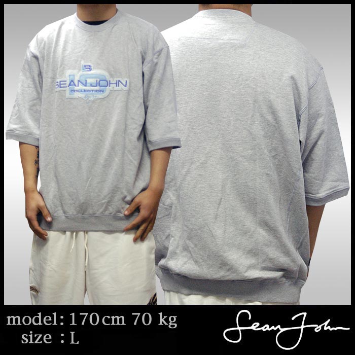 SeanJohn ショーンジョン 半袖 ヘビーウエイト Tシャツ グレー Sean