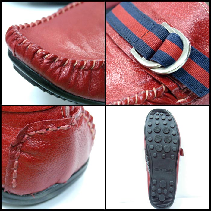 Steve MaddenMADISON レザー ローファー　レッド MADISON Red Leather Women's Penny Loafer – Steve Madden
