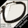 Natural Stone シングル ラップ ブレスレット オニキス 天然石 ブラック single wrap ブレス LAセレブ アメカジ セレカジ Chan Luu チャンルー chanluu チャン・ルー M.Cohen エム・コーエン など LA発 アクセサリー ブランド 好きに◎