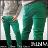 【LA発・ストレッチ スキニー】TNM JEANS メンズ パンツ グリーン スリム カラー ジーンズ デニム チノパン インポート ブランド ヌーディー スタイル セレカジ ディーゼル ファッション インポート セレブ ウェア ストリート カジュアル