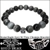 Travis Walker トラヴィスワーカー スカル 天然石 シルバー ブレスレット STONE W/TINY CHOMPS SBC002 EAGLE EYE ブレス セレブ 愛用 アクセサリー ジュエリー ブランド スタイル ファッション CHROME HEARTS クロムハーツ ロンワンズ BWL ロイヤルオーダー 好きにも♪