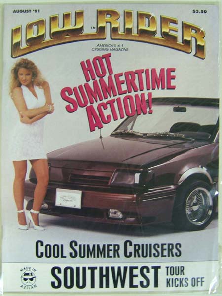 ��US�� �����饤�����ޥ������1991ǯ8����Vintage Lowrider Magazine USA��August 1991 ���� �ӥ�ơ��� ͢������ ��ư�ֻ��� �����ޥ����� �������५�� ��ư�� ���� �������� ��¤ �ڥ���� ����� ����ѥ�  �����ޥ� �����饤�ǥ��� USDM ���ݥ���  5P_0502