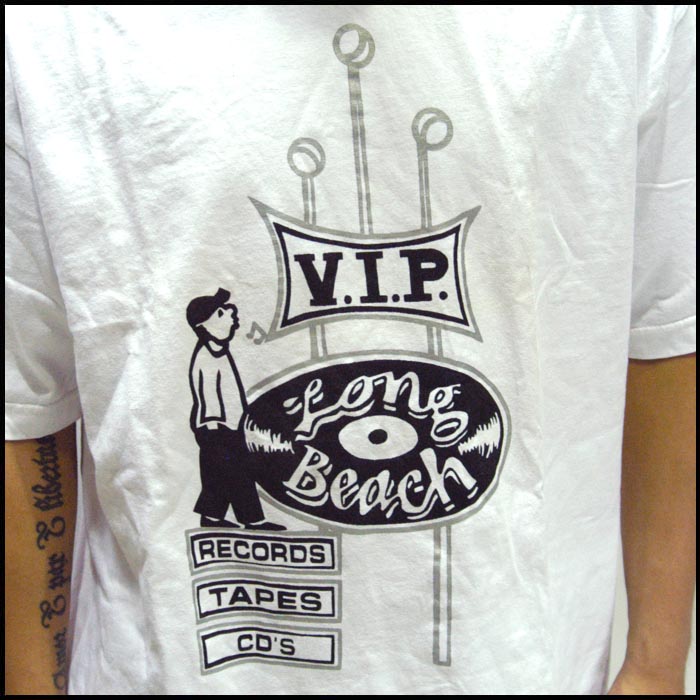 VIP Record VIPレコード Tシャツ ホワイト オーバーサイズ レコード 
