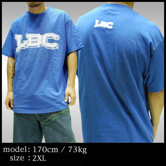 LBC ロングビーチ Tシャツ ブルー オーバーサイズ ストリート スタイル