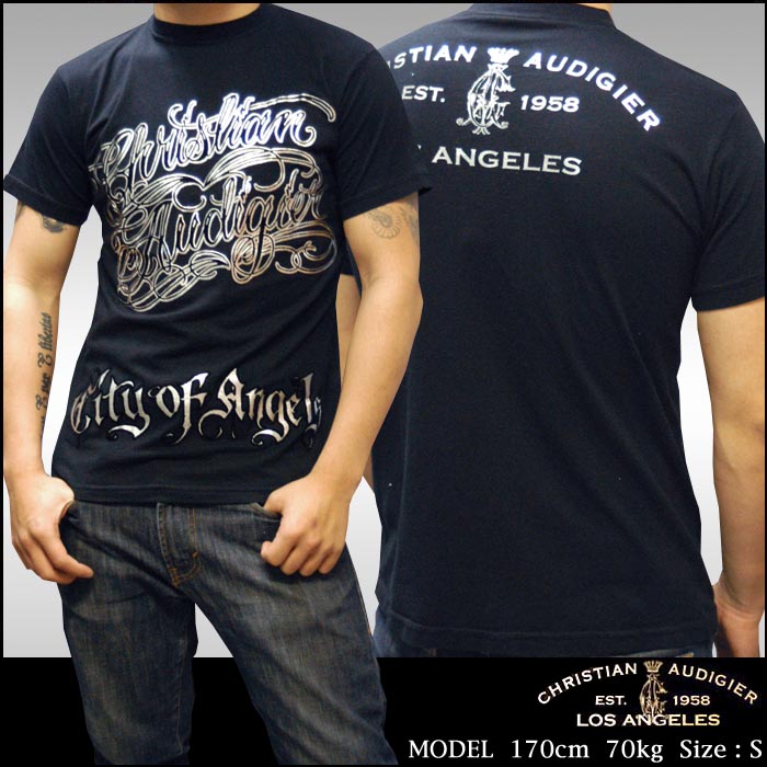 Christian Audigier ���ꥹ����󥪡��ɥ����� ��� T����� CHOLO SIGNATURE �֥�å� ����С� Ⱦµ ����� ���ꥹ����� �����ɥ����� LA����� �ե��å���� �ϥꥦ�å� ����� �����奢�� ���쥫�� ���� ���� �֥��� ���ɥϡ��ǥ��� Ed Hardy ���ɥϡ��ǥ� ��