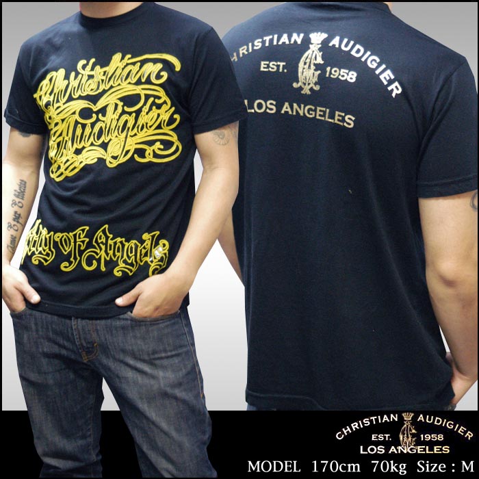 Christian Audigier クリスチャンオードジェー メンズ Tシャツ CHOLO 