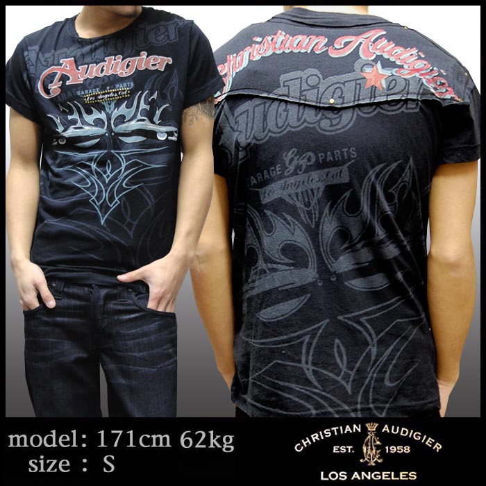Christian Audigier ���ꥹ����󥪡��ɥ����� ��� T����� CLASSIC AMERICAN �֥�å� ���ꥹ����� �����ɥ����� LA����� �ե��å���� �ϥꥦ�å� ����� �����奢�� ���쥫�� ������ ���� �֥��� ���ɥϡ��ǥ��� Ed Hardy ���ɥϡ��ǥ� �����ˤ��