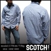 スコッチ&ソーダ スコッチアンドソーダ scotch&soda メンズ 長袖 シャツ ピンチェック ブルー ブラック ダブルボタン トップス カジュアル サーフ セレブ ストリート ヨーロピアン ヴィンテージ Safari サファリ スタイル 掲載 ブランド 152
