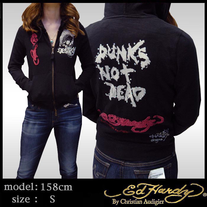 Ed Hardy エドハーディ ☆正規品☆ レディース プラチナム パーカー 