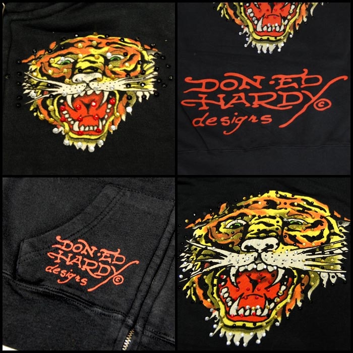 ED HARDY エドハーディー 虎デザイン パーカー　希少レディース　サイズL 楽天市場】Ed Hardy エドハーディー パーカー TIGER 虎柄 刺繍