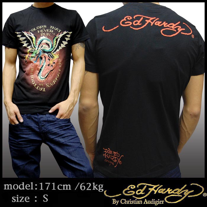 Ed Hardy 400�������·�� ���ɥϡ��ǥ��� ��� T����� WINGED DRAGON �֥�å� ���ɡ��ϡ��ǥ��� Edhardy LA����� ���ɥϡ��ǥ� �ϥꥦ�å� ����� �����奢�� ���쥫�� �ե��å���� ������ ���� �֥��� Christian Audigier ���ꥹ����� �����ɥ����� �����ˤ��