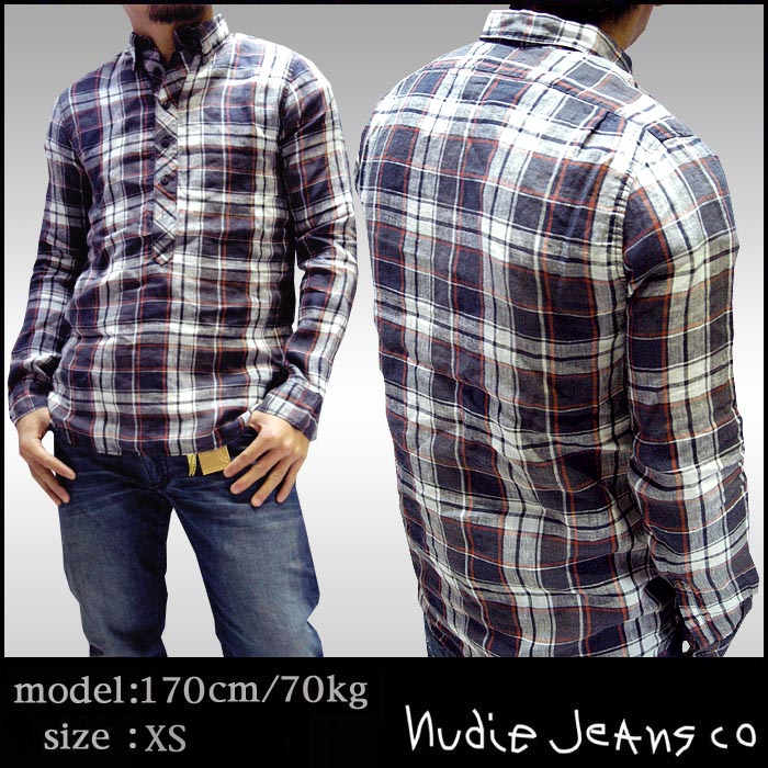 ̡ǥ NUDIE JEANS  Ĺµ å  LINEN CHECKS 졼֥å safari ե LEON SENSE Ǻ  ֥ NUDIEJEANS ̡ǥ ꥢ  奢 եå ᥫ  ݡ ˢ