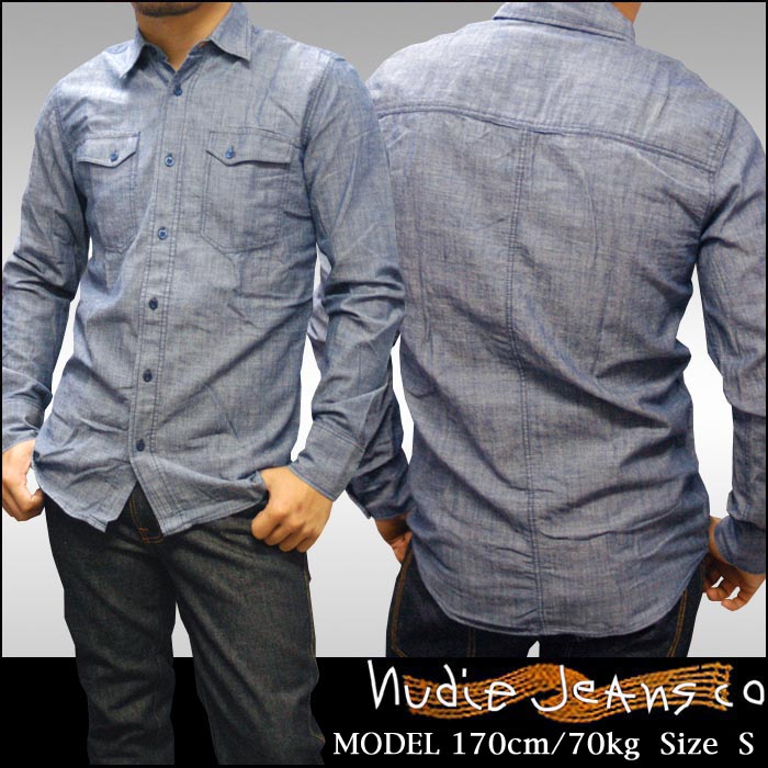 NUDIE JEANS 100����ʾ� ��� �̡��ǥ��� ������ GUNNAR CHAMBRAY �ǥ˥� ����� �����֥졼 �ǥ˥ॷ��� safari ���ե��� LEON �Ǻ� �֥��� NUDIEJEANS �̡��ǥ���������  �����ꥢ �����奢�� �ե��å���� ���ᥫ�� ��������