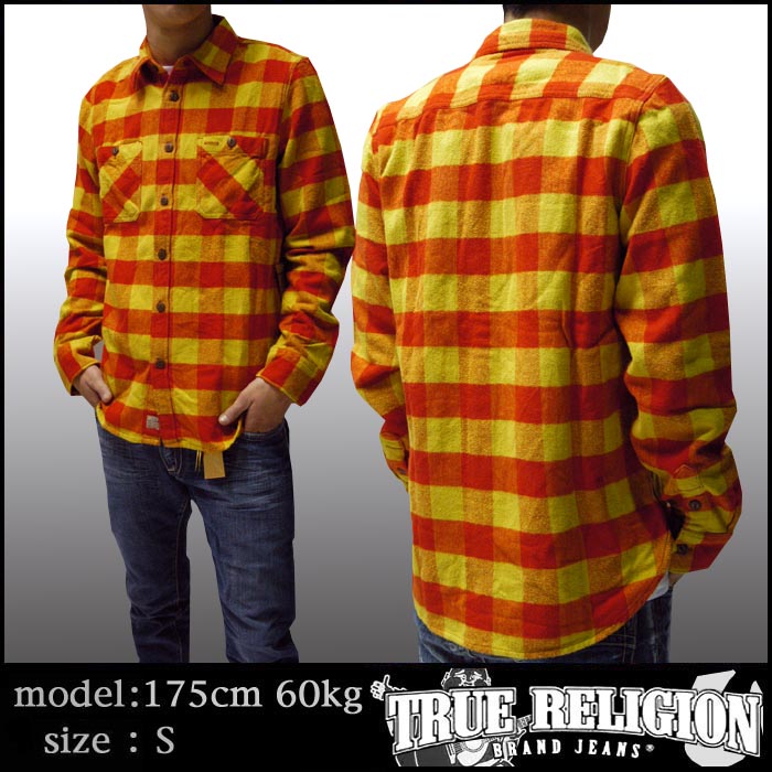 TRUE RELIGION ȥ롼ꥸ Ĺµ  ˥å  ǥ  WORK WEAR SHIRT SG EMBER եǺ   ݡ 饰奢꡼ ֥ TRUERELIGION ȥ롼 ꥸ ᥫ  ˢ Ź1209