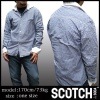 スコッチ&ソーダ スコッチアンドソーダ scotch&soda メンズ 長袖 シャツ ダイヤチェック クレリック ブルー ネイビー アジャストボタン トップス カジュアル サーフ セレブ ストリート ヨーロピアン ヴィンテージ Safari サファリ スタイル 掲載 ブランド 157