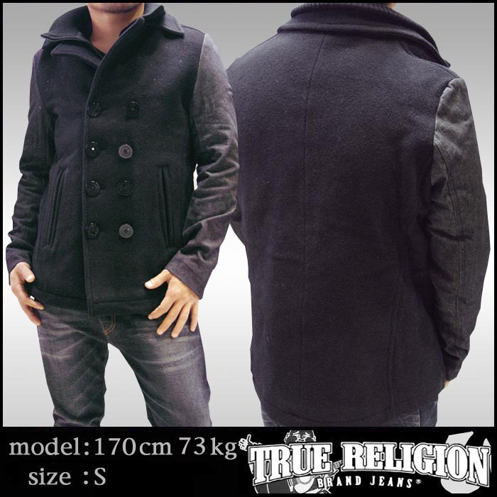 TRUE RELIGION �ȥ��롼��ꥸ��� ��� ������ ���㥱�å� CABAN DOUBLE BREAST �֥�å� �������� ���ե���Ǻ� ����� ���� ����ݡ��� �饰���奢�꡼ �֥��� TRUERELIGION �ȥ��롼 ��ꥸ��� ���ᥫ�� ������ �����奢�� �ӥ�ơ��� �������� �����ˢ�