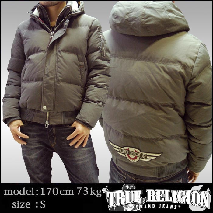 TRUE RELIGION トゥルーレリジョン メンズ ダウンジャケット AVIATOR