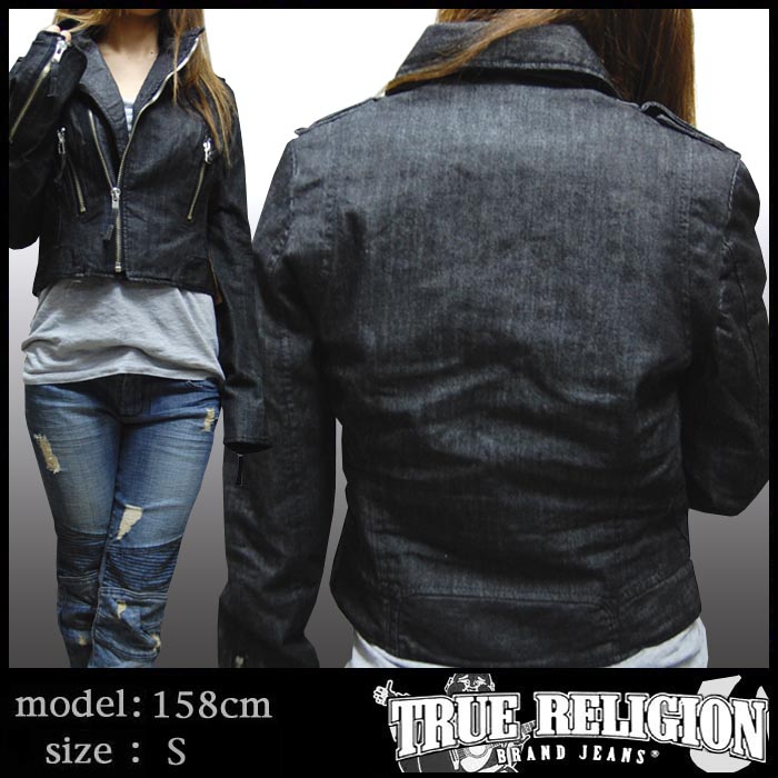 TRUE RELIGION トゥルーレリジョン レディース デニム ライダース 