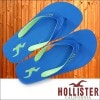 HOLLISTER ホリスター メンズ ビーチサンダル LOGO ブルー ライム サンダル アメカジ サーフ ファッション ブランド インポート カジュアル ヴィンテージ スタイル 正規 商品 01