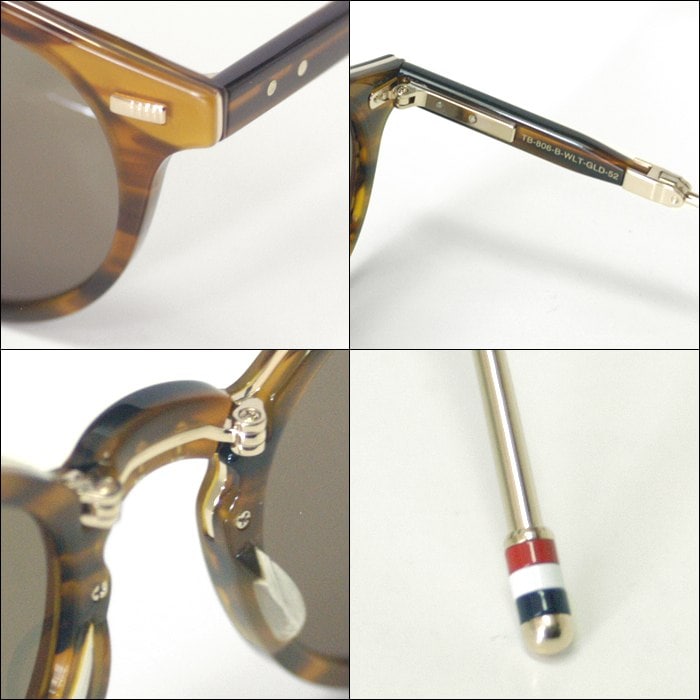 トムブラウン THOM BROWNE メガネ サングラス TB-806-B-WLT-GLD