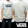 VANS バンズ メンズ Tシャツ ヴァンズ クラシック ロゴ グレー ブラック 正規 商品 SK8 インポート ブランド ストリート HIPHOP ウェアー B系 服 ダンス ヒップホップ ファッション サーフ カジュアル ウェア セレカジ スタイル
