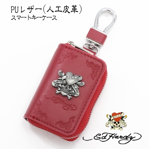 �ڴ���� ���ɥϡ��ǥ��� ��֥��롡���ޡ��ȥ��������� EDKC-106 Ed Hardy �����饤���� ���� PU �쥶�� LOVE��KILLS��SLOWLY ���������� �����ۥ���� �֥��� ��� ��ǥ����� ���� �Ǻ� �������� �ץ쥼��� ���ե�