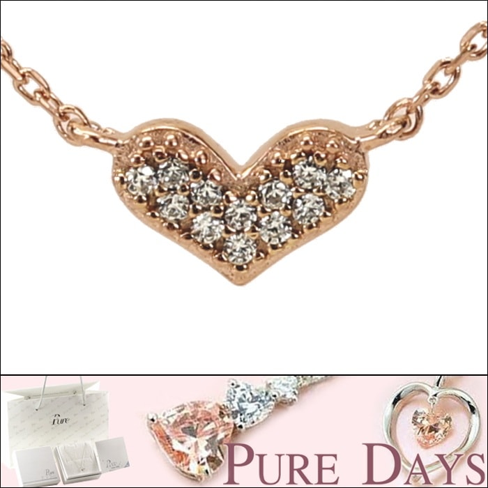 �ԥ奢�ǥ��� ��ǥ����� ����С�925 �ԥ󥯥������ �ϡ��� �ͥå��쥹 PURE DAYS PDP-023 ����С� 925 ���������꡼ ����С� ���奨�꡼ �֥��� ������ �İ��� �͵� ���ե� �ץ쥼���