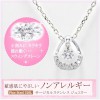 【即納】ナチュラルピュア レディース キュービック ジルコニア ステンレス ネックレス NATURAL PURE NP-223 金属アレルギー対応 ノンアレルギー アクセサリー アクセ 可愛い 人気 ギフト プレゼント ご褒美