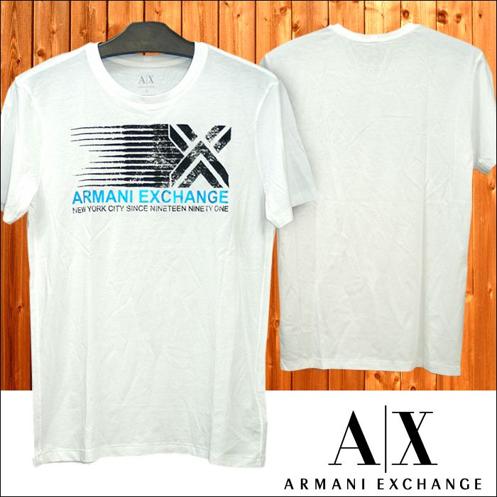 A|X Armani Exchange ޡ˥  Ⱦµ T ۥ磻 ᥫ  쥫 ݡ 奢  եå 029
