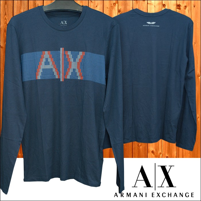 A|X Armani Exchange ޡ˥  Ĺµ T T ͥӡ ᥫ  쥫 ݡ 奢  եå 036