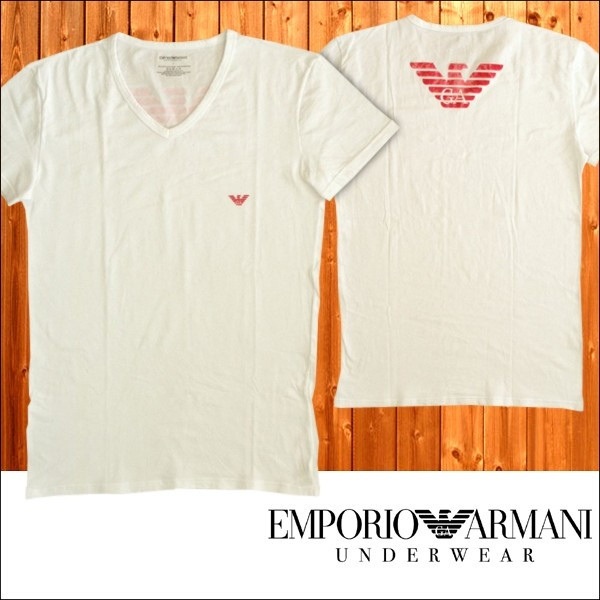 ꡦȥåȡ EMPORIO ARMANI UNDER WEAR ݥꥪ ޡ  Ⱦµ Vͥå T ۥ磻 ȥåץ ᥫ  쥫 ݡ 奢  եå 050