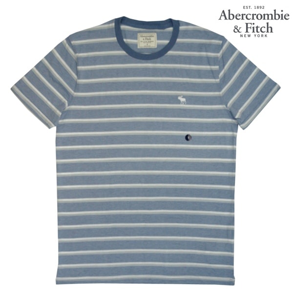 ���Х��� Abercrombie&Fitch ���Х�����ӡ����ե��å� ��� Ⱦµ T����� ABERCROMBIE AND FITCH �ܡ����� 1�ݥ���� �饤�ȥ֥롼 ���ᥫ�� �֥��� �ե��å���� ����ݡ��� �����奢�� ������ơ��� �������� ���� ���� 125
