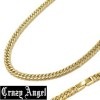 Crazy Angel クレイジーエンジェル ステンレス 6面 ダブル キヘイ ネックレス 喜平 5.7mm/50cm CA-963 ゴールドカラー アクセサリー ジュエリー ブランド アクセ メンズ